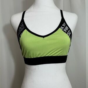 PINK Victoria’s Secret Ultimate Lightly Lined Sports Bra In Neon Green Size Med